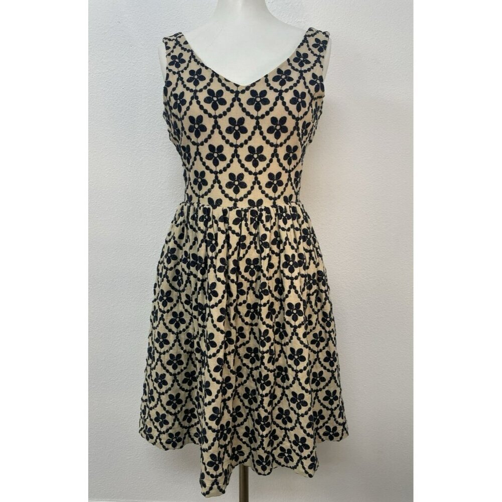 Anthropologie Sunday In Brooklyn Sleeveless Dress Midi Floral Flare Women Small